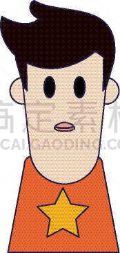男孩,侧面像,动画片,分离着色,可爱的,白色,商务,人,肖像,图像