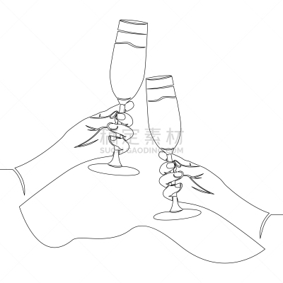 连续性,玻璃杯,线条,饮料,含酒精饮料,直的,简单,婚礼,欢呼,爱