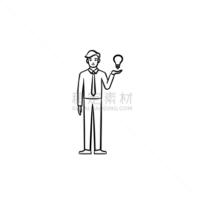 商务,草图,计算机图标,手,灵感,直的,拿着,绘制,思考