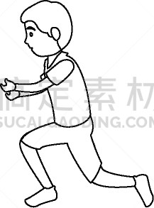 男人,性格,田径运动员,头像,分离着色,男孩,可爱的,人,练习,攀登