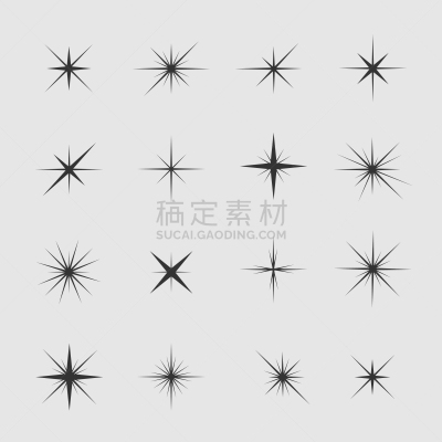 火花,星形,华丽的,节日,图像特效,闪亮的,剪影,凝视,闪亮,收集