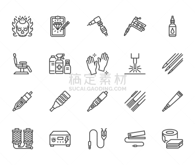 设备用品,线条,平坦的,计算机图标,转盘拨号电话,制造机器,凡士林,椅子,布置