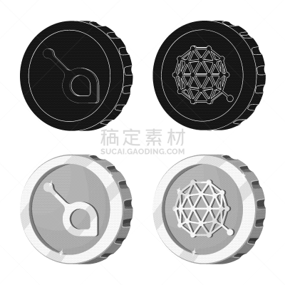 分离着色,图标,一个物体,银行业,商务,波纹,部分,收集