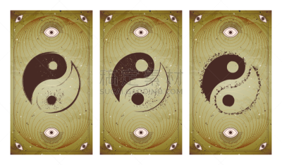 阴阳符,几何形状,背景,舞台,矢量,三个人,边框,秘密,炼金术,飘然