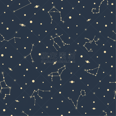 矢量,星座,星星,四方连续纹样,背景,暗色,泰国,模板,星系,夜晚