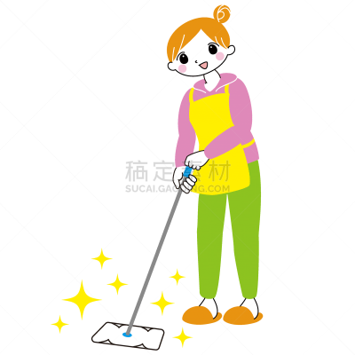 绘画插图,图像,手套,大桶,清洗剂,简单,女人,清洁手套,青年女人,20到29岁