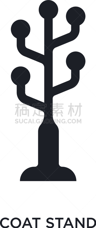 分离着色,帽架,黑色,图标,极简构图,创造力,白色,家具,品牌名称,设计