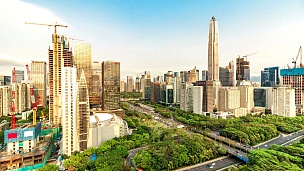 深圳中央商务区的摩天大楼/深圳，中国