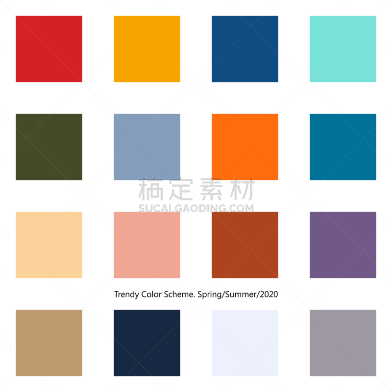 季节,春天,夏天,调色板,彩色图片,时髦的,创造力,信息图表,2020,阴谋