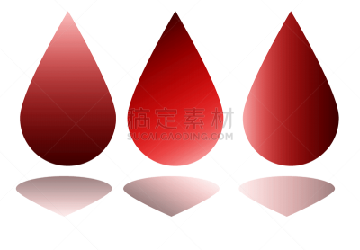 绘画插图,红色,水滴,分离着色,肉汁,白色背景,生物学,紧急出口标志,健康保健,医学检测