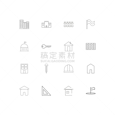 直的,建筑业,极简构图,建筑体,计算机图标,房屋,三角板,矢量,标志