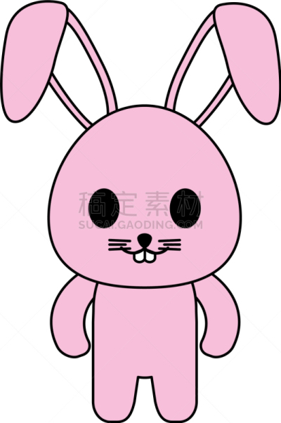 兔子,绘画插图,分离着色,可爱的,白色,宠物,自然,野生动物,图像,哺乳纲