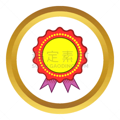 奖,玫瑰花饰奖牌,紫色,计算机图标,黄色,红色,完美