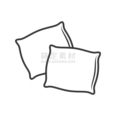 枕头,数字2,背景分离,纺织品,舒服,软垫,棉,简单,床,沙发