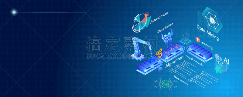 电子人,机器学习,概念,矢量,深度学习,数据挖掘,电脑芯片,深的,商务,计算机