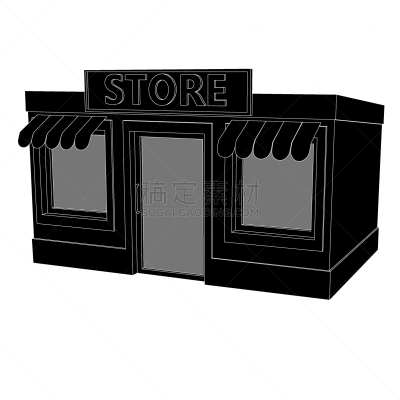 商店,建筑业,绘画插图,黑色,公寓,商务,建筑外部,外立面,符号,背景分离
