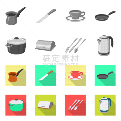 品牌名称,分离着色,厨房,一个物体,砂锅菜,咖啡,杯,面包,主厨,油炸