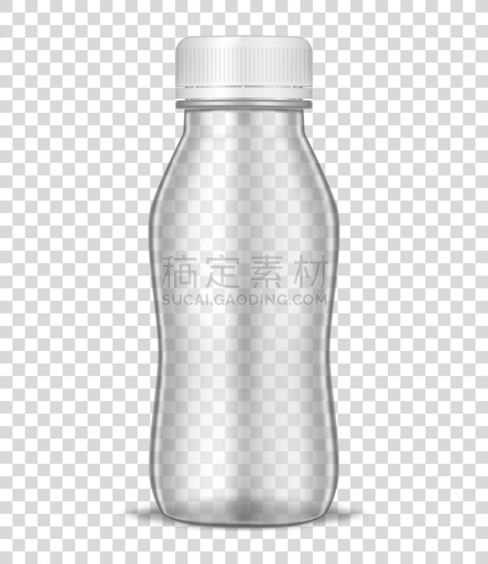 模板,瓶子,圆形,白色,液体,矢量,空的,食品,商品,容器