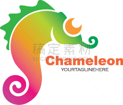 chameleon icon logo design