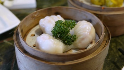 哈高一虾饺子点心。