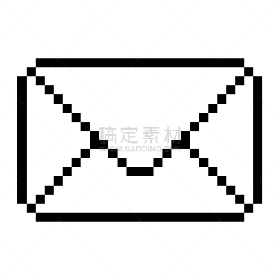 邮件,计算机图标,分离着色,像素画,平坦的,矢量