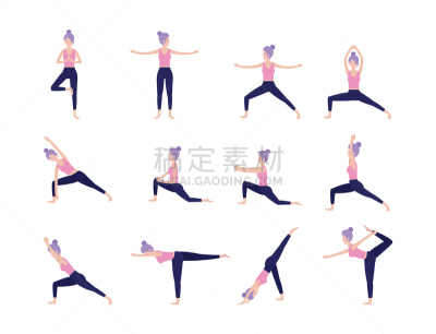 瑜伽,女人,灵性,专心,平衡,图像,训练,布置,坐