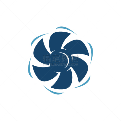 现代,品牌名称,抽象,风轮机,水彩画颜料,商务,清新,环境,风,设计