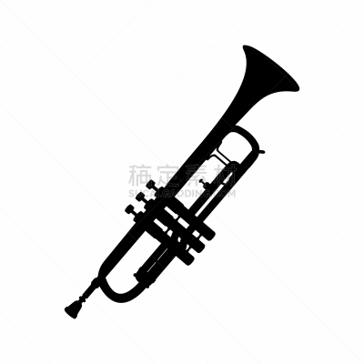 小号,黑色,分离着色,白色,管弦乐队,音乐,乐队,金属,交响乐团,剪影