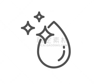 水滴,水,标志,青绿色,水晶,线图标,干净,饮料,润肤露,自然