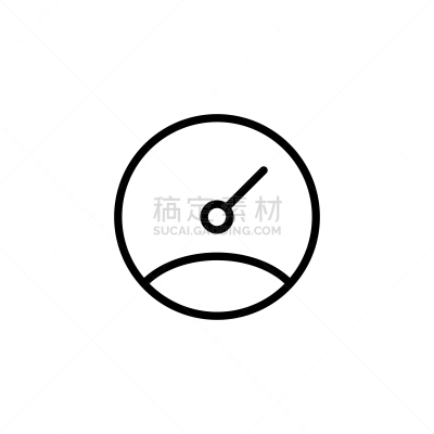 速度计,极简构图,线图标,轮廓,符号,测量工具,汽车,技术,图像,细的