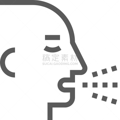 计算机图标,成一排,分离着色,呼吸运动,健康保健,过敏反应,打喷嚏,咳嗽,生病