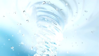 液态水涡旋(以 为单位)