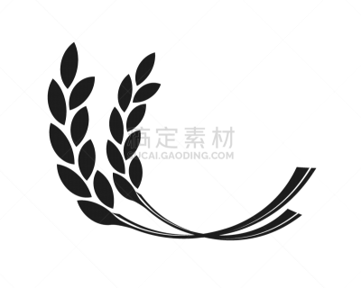 白色背景,动物耳朵,小麦,农业,大麦,谷物,面包,食品,农场,剪影