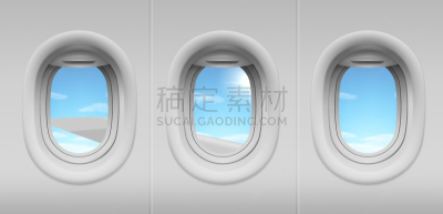 翅膀,飞机,天空,舷窗,风景,旅途,窗帘,塑胶,云,树荫