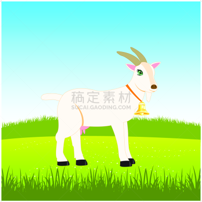 田地,雌山羊,宠物,自然,肉,黄金,图像,植物群,风铃草属,动物