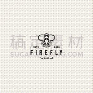 萤火虫,品牌名称,潮人,图标,可爱的,灵感,野生动物,翅膀,复古,设计