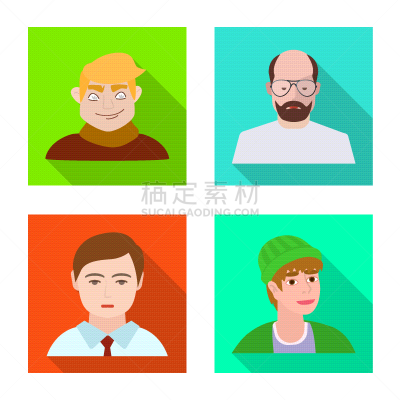 人,符号,头像,可爱的,兄弟,肖像,父亲,同辈表亲,人种,设计