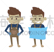 绘画插图,矢量,管道工,建筑承包商,商务,经理,专业人员,背景分离,仅男人,一个人