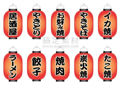 日本,纸灯笼,格子烤肉,传统,热,灯笼,信函,食品,传统节日,布置