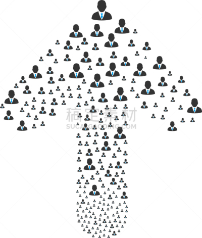抽象拼贴画,指示棒,箭头符号,Manager,男商人,符号,办公室职员,图像,组物体,上升