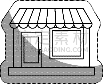 分离着色,外立面,商店,图标,商务,建筑外部,食品杂货,图像,超级市场,建筑业