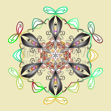 分离着色,雪花,扁平化设计,可爱的,华丽的,圣礼,2019,纺织品,问候,庆祝