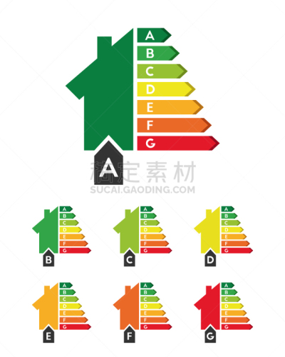 效率,房屋,标签,图表,概念,叶子,矢量,口袋,阴影,改进