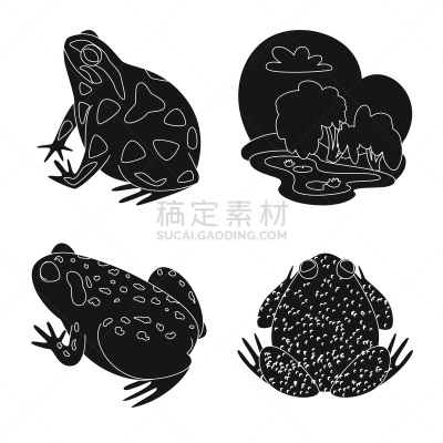 动物,爬行纲,图标集,式样,生物学,有毒物质,野生动物,草,湖,两栖纲