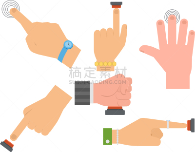 红色,开端,手,手指,按键区,人,计算机,推,击打