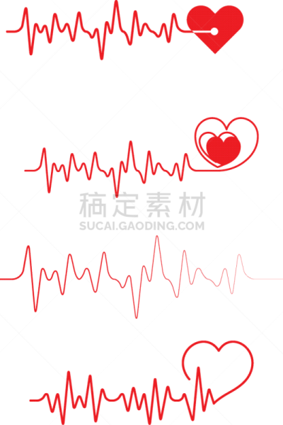健康保健,豆科植物,脉搏图,绘画作品,分离着色,白色,红色,心电图,技术,门诊部