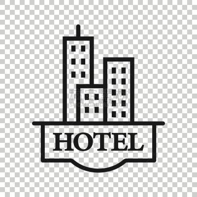 酒店,住宅房间,标志,小旅馆,绘画插图,建筑外部,计算机图标,商务,矢量