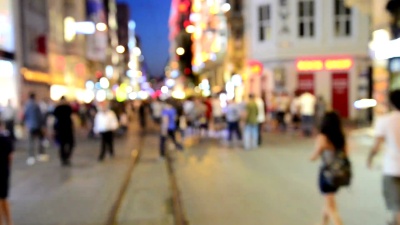 晚上的Istiklal街