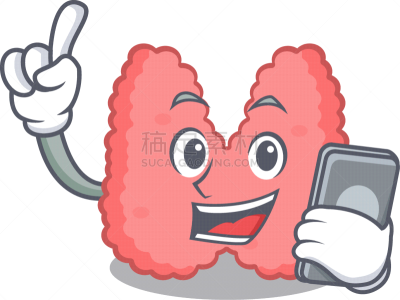 性格,甲状腺,电话机,卡通,时尚,生物学,可爱的,健康保健,面部表情