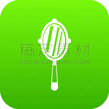 手镜,绿色,图标,分离着色,魅力,闪亮的,纤维光学,图像,速成食品,显现